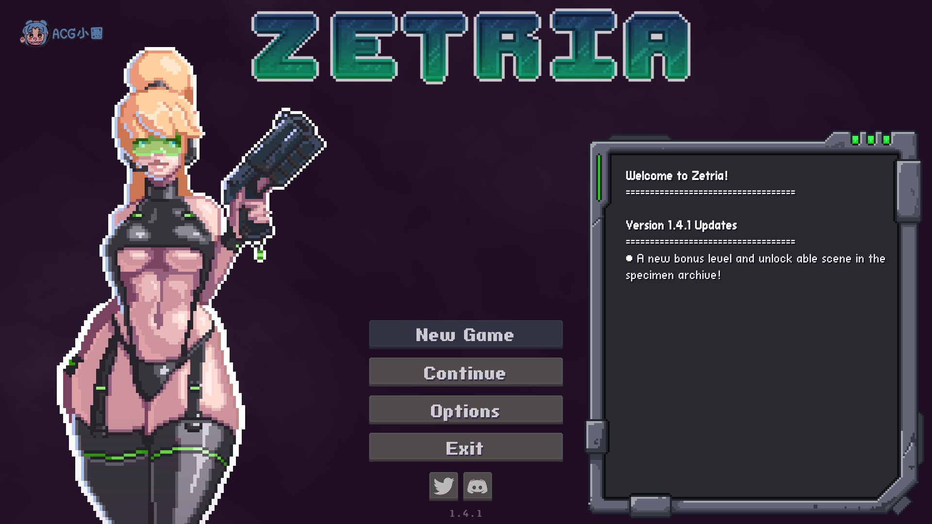PC【横向ACT/像素/全动态】Zetria 宇宙营救 Ver1.4.1 正式完全版【大更新/生肉/400M】
